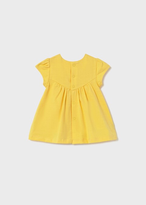 Vestito stampato in cotone Giallo Mayoral