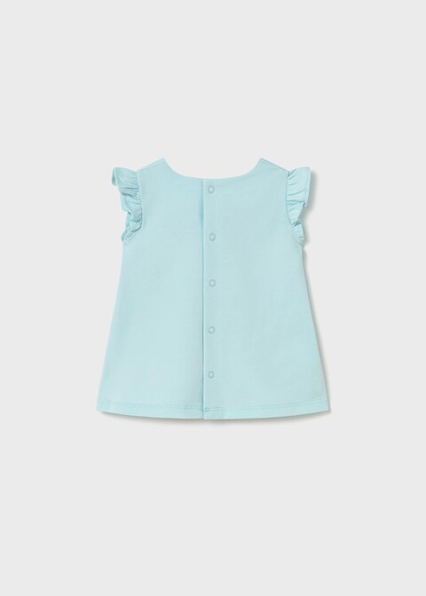 Vestito stampato in cotone Celeste Mayoral