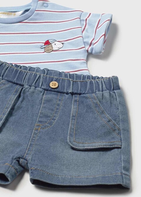 Completo 2 pezzi in cotone Jeans Mayoral