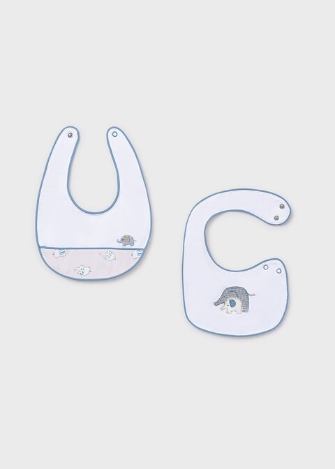 Set 2 bavaglini neonato Elefante taglia 0 mesi Mayoral