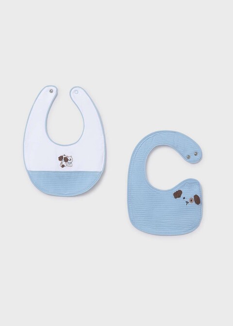 Set 2 bavaglini neonato Cagnolino taglia 0 mesi Mayoral