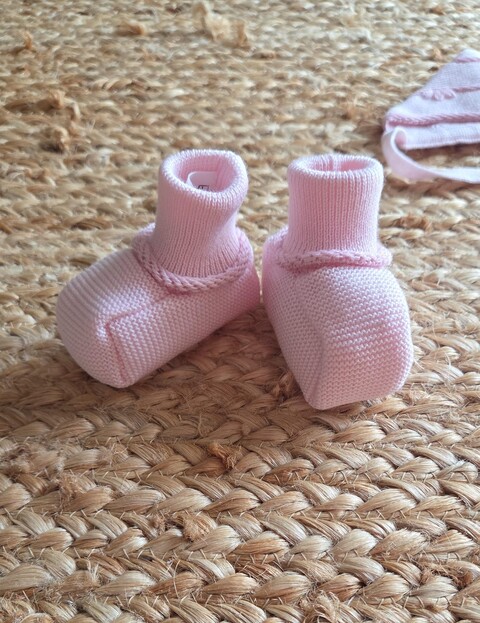 Babbucce in pura lana Rosa / Marsala taglia unica Marlù