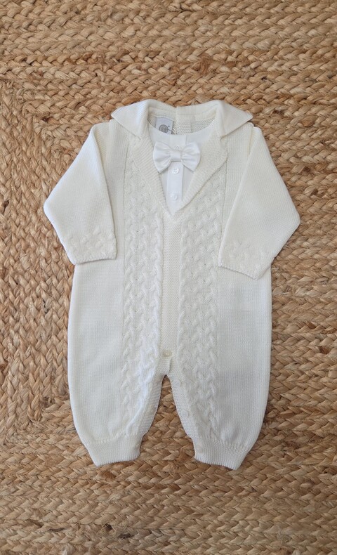 Tutina elegante in pura lana Vaniglia taglia 0-3 mesi Marlù