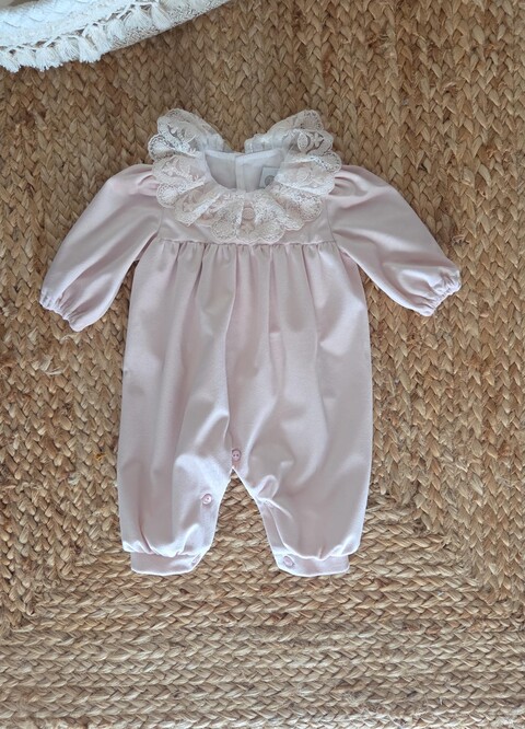 Tutina in velluto Rosa taglia 0-3 mesi Marlù