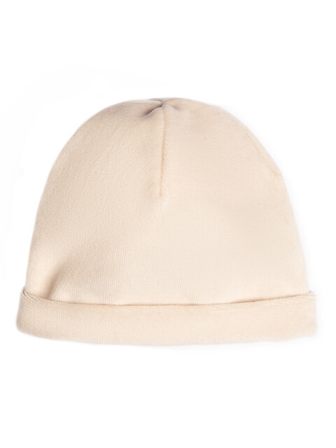 Cappellino in ciniglia Panna taglia 3 mesi Barcellino