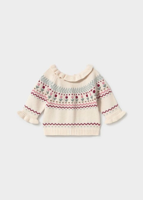 Maglione neonata Panna / Multicolor Mayoral