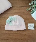 Cappellino in jersey di cotone Rosa / Verde taglia 0-3 mesi Marlù