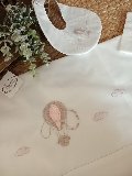 Lenzuolino per carrozzina 3 pezzi Mongolfiera Gentile Baby Couture Modello unico realizzato a mano