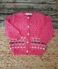 Cardigan in pura lana Fucsia Barcellino