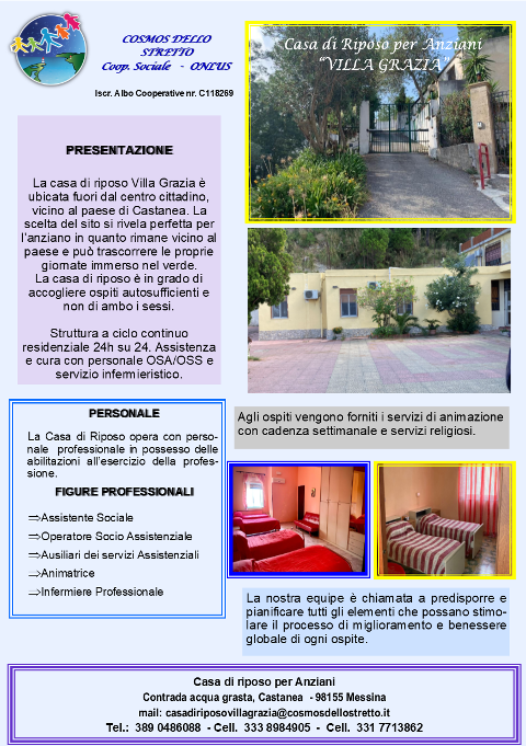 Servizi di assistenza Socio-assistenziale Residenziale