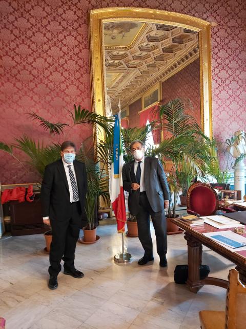 Il Presidente di Fiai Assoimpresa Sicilia incontra il Sindaco Leoluca Orlando