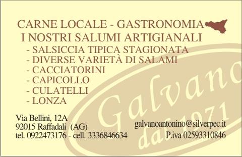 Macelleria Galvano dal1971 Produzione Salumi Artigianali & Gastronomia