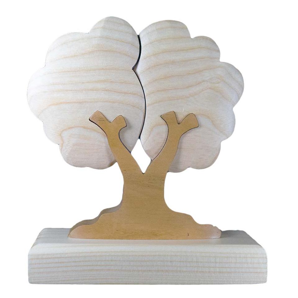 Albero della famiglia/albero della vita/albero personalizzato in legno di frassino a 2 componenti/nomi da incidere