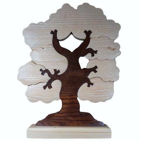 Albero genealogico in legno a 10 componenti