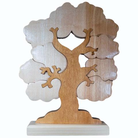 Albero genealogico in legno a 10 componenti