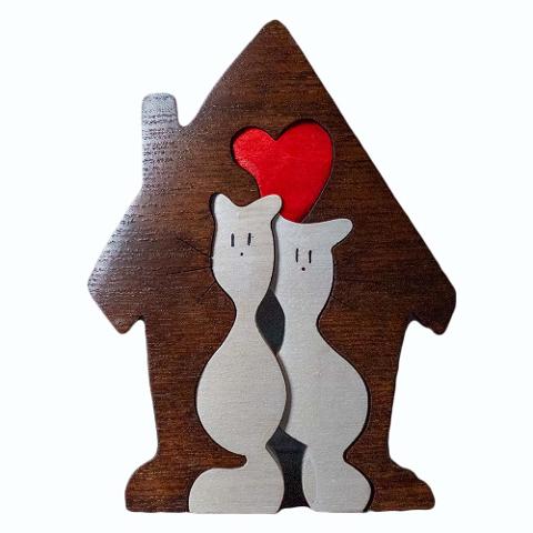 Casa  in legno gatti
