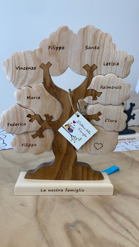 Albero genealogico in legno a 10 componenti