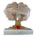 Albero personalizzato con cuore Legno  Due nomi incisi