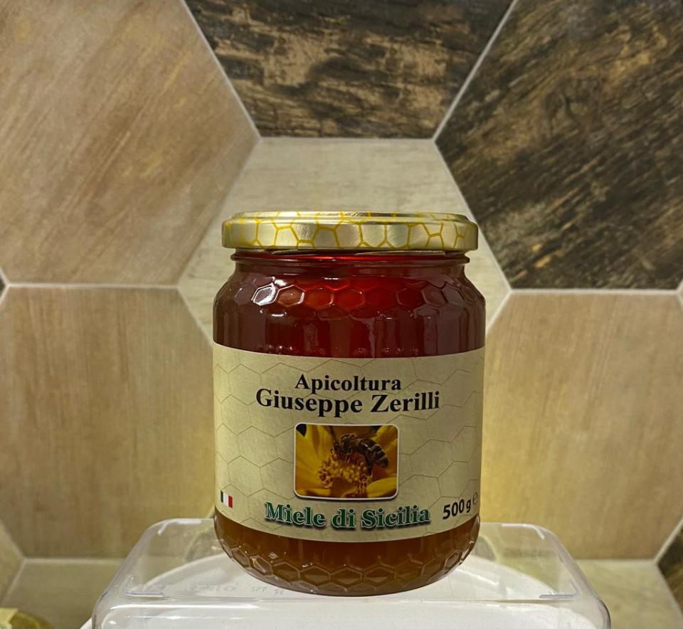 CASTAGNO 500g - Miele di Sicilia - "Apicoltura Giuseppe Zerilli"