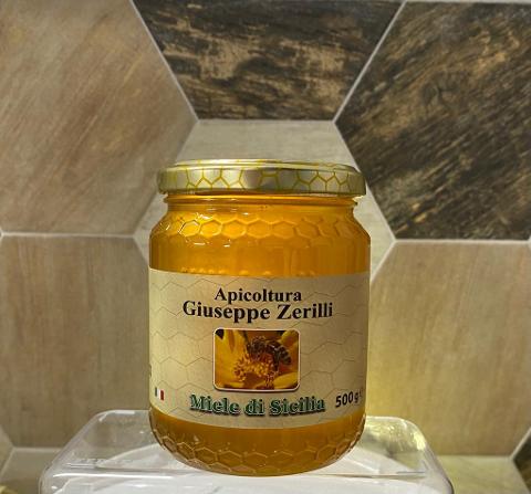 MILLEFIORI PRIMAVERILE  500g -     Miele di Sicilia - "Apicoltura Giuseppe Zerilli"