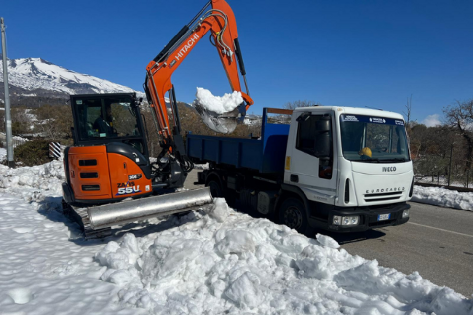 Sgombero neve Siracusa e Ragusa