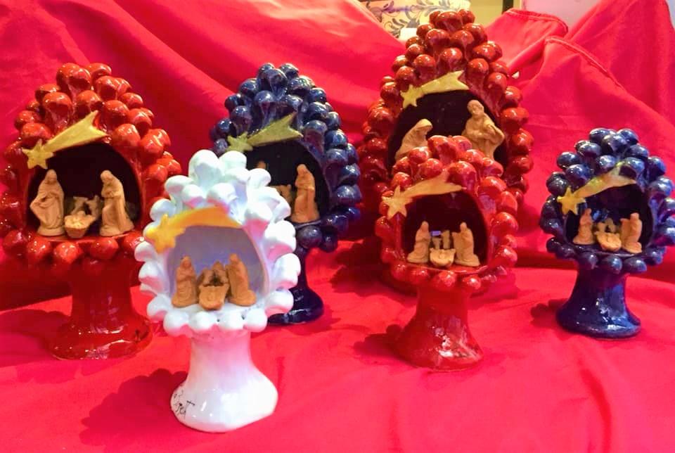 Presepe Pigna artigianale altezza 10 cm  Laura Buzzetta sicilia