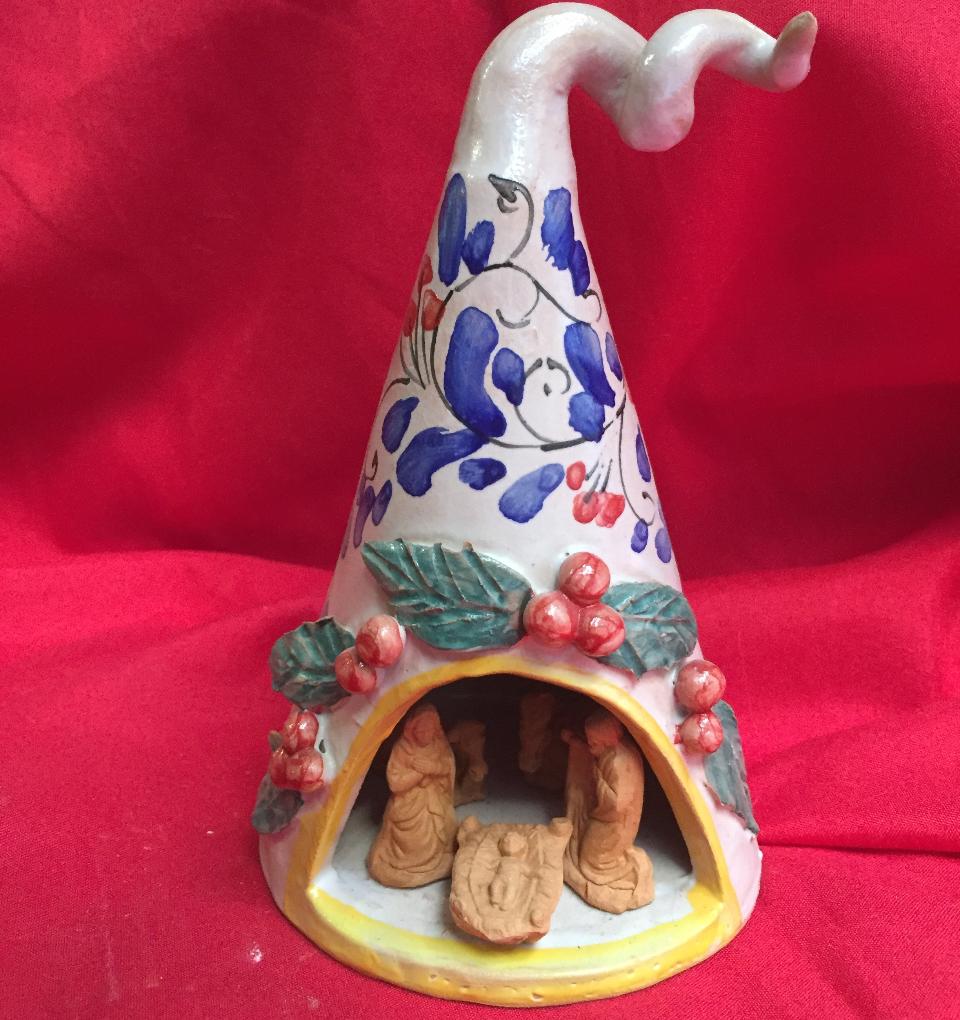 Presepino alberello stilizzato altezza 12 cm Laura Buzzetta natale