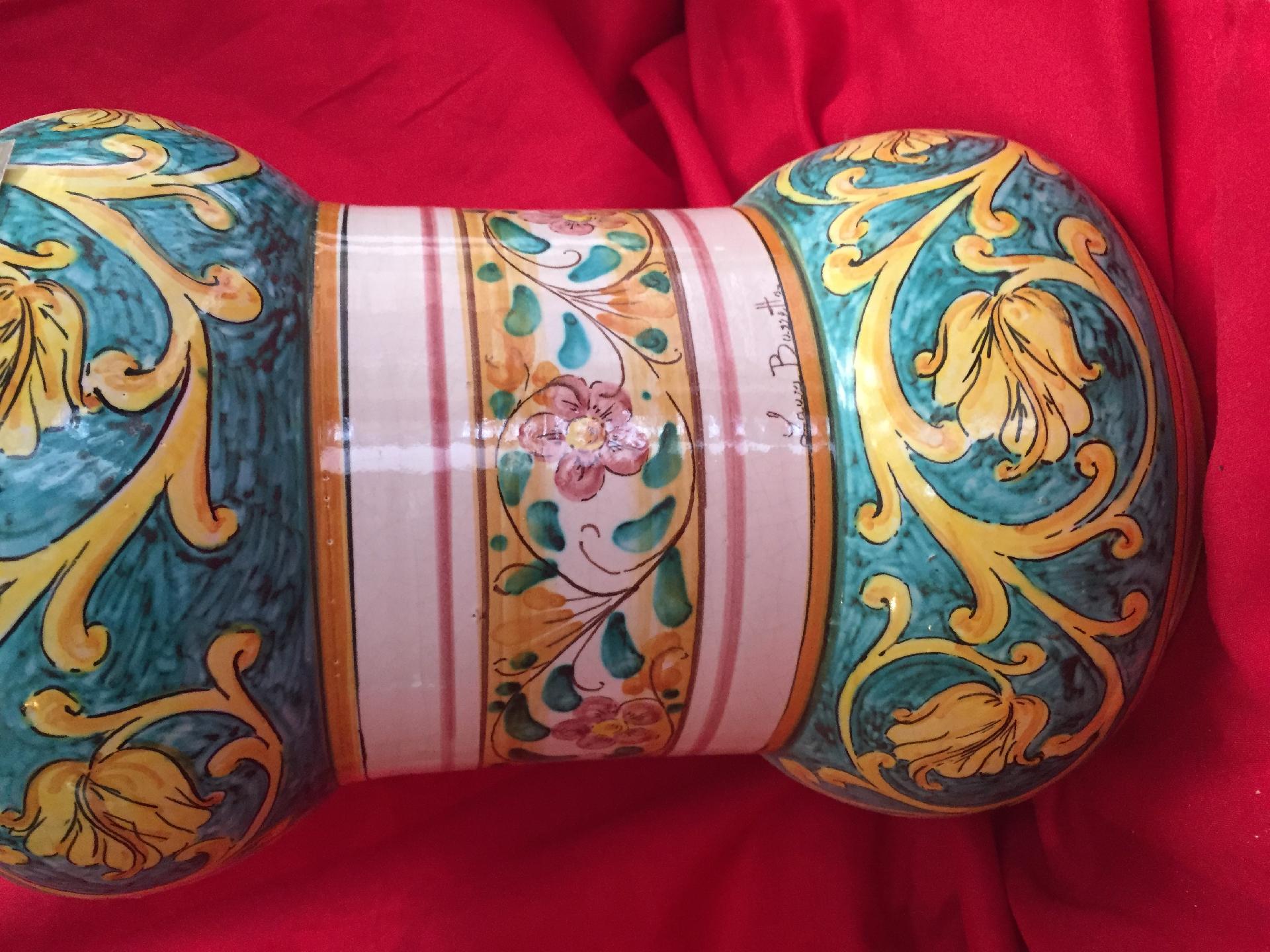 Vaso da farmacia elegante altezza 38 cm Laura Buzzetta ceramica arredo
