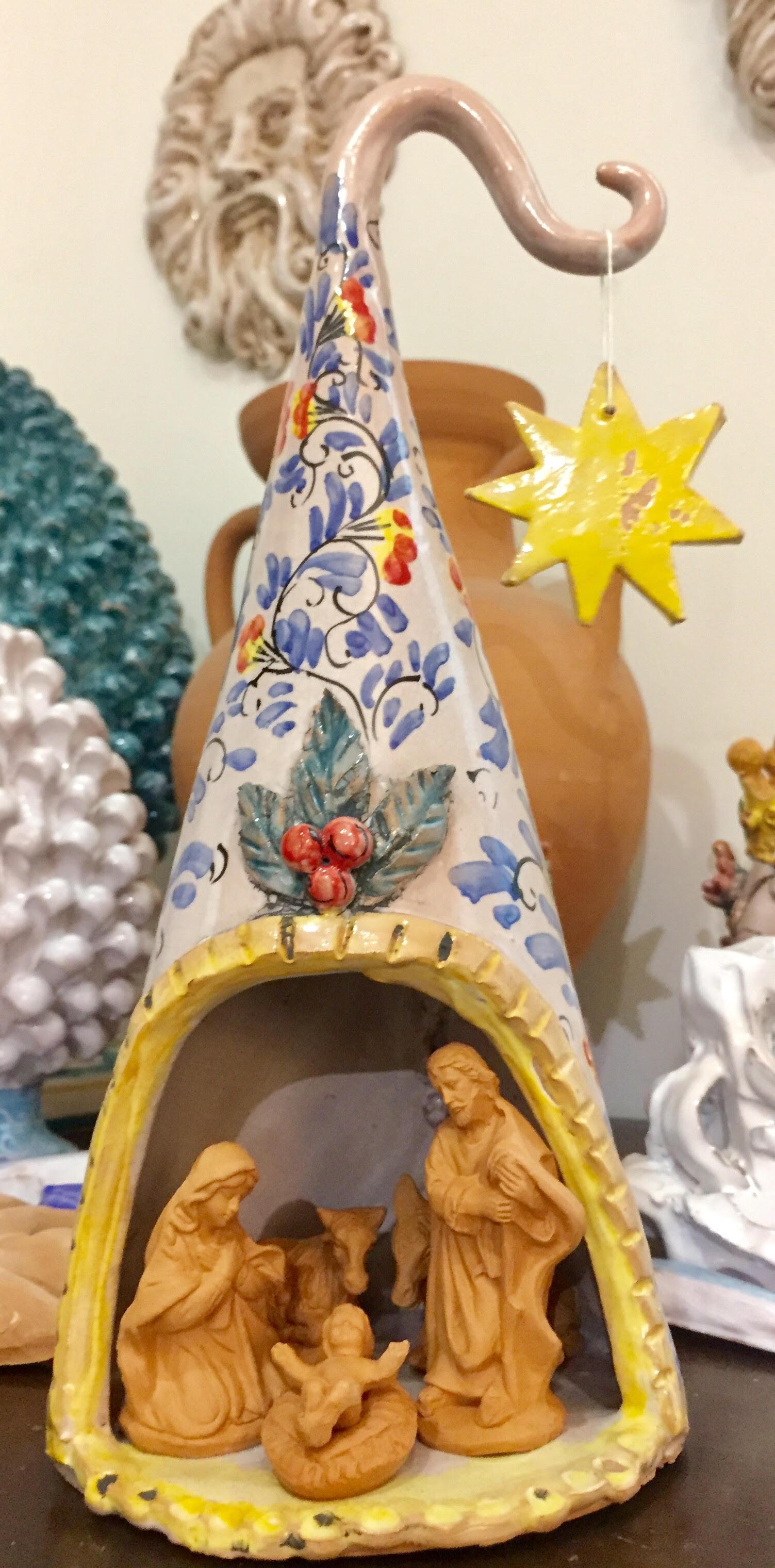 Presepino alberello stilizzato altezza 18-20 cm Laura Buzzetta natale