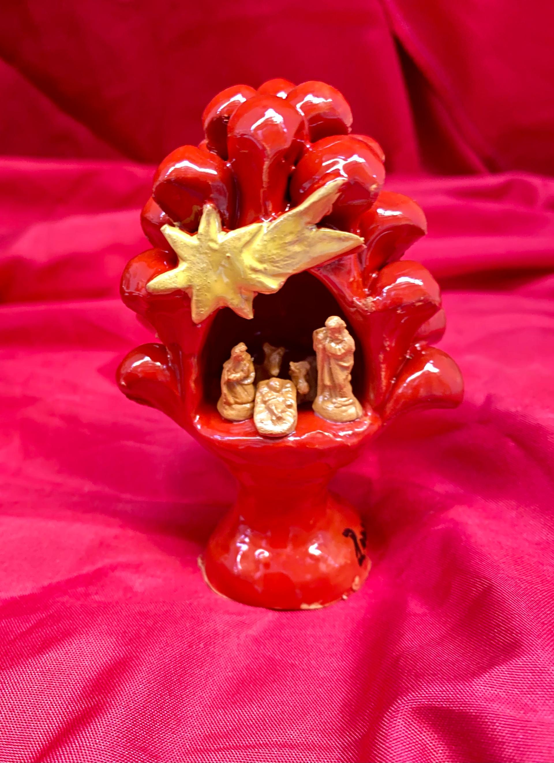 Presepe Pigna artigianale altezza 10 cm  Laura Buzzetta sicilia