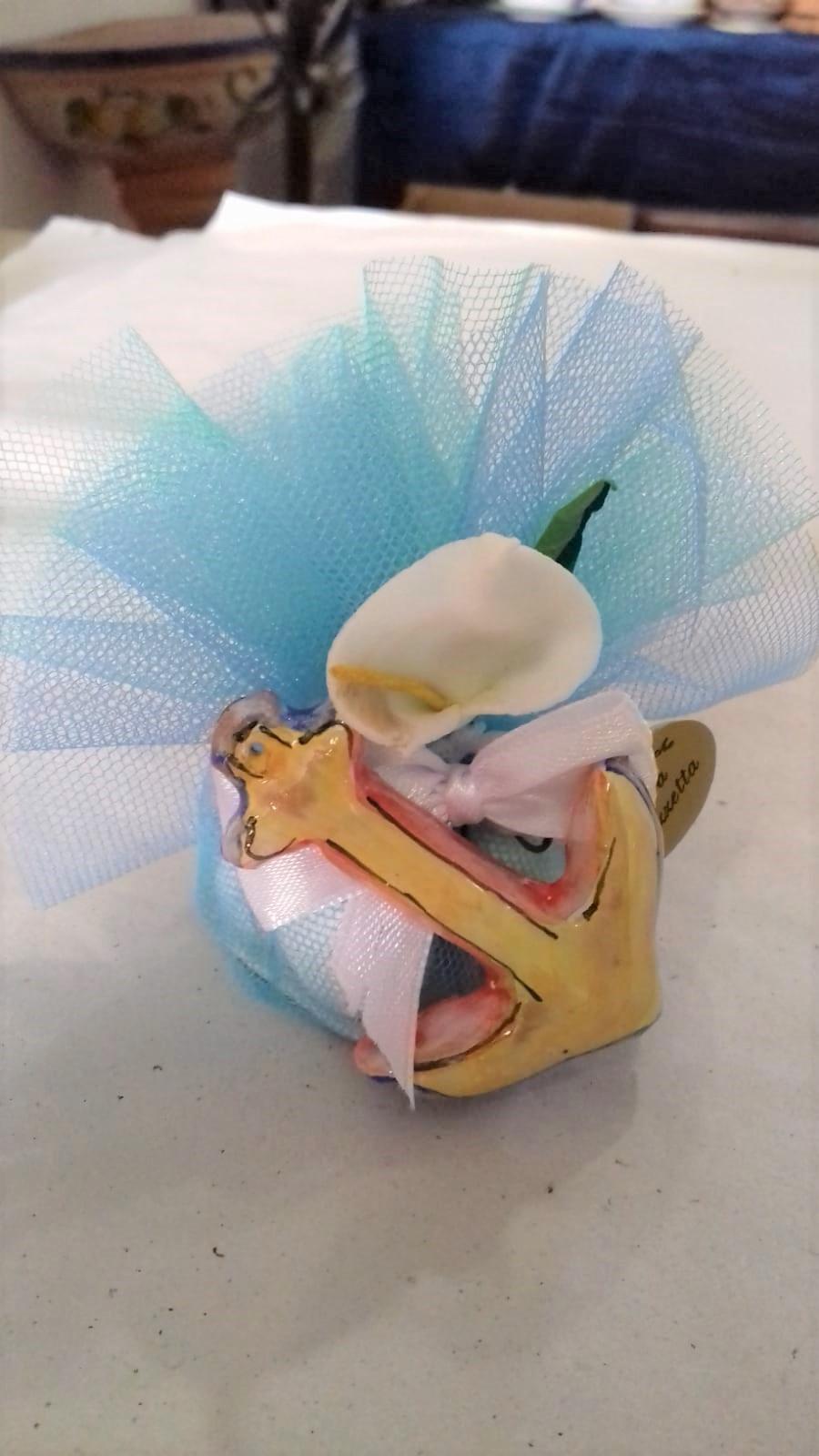 Elementi marini calamita o segnaposto - Bomboniera personalizzata con o senza coppetto Laura Buzzetta bomboniere ceramica
