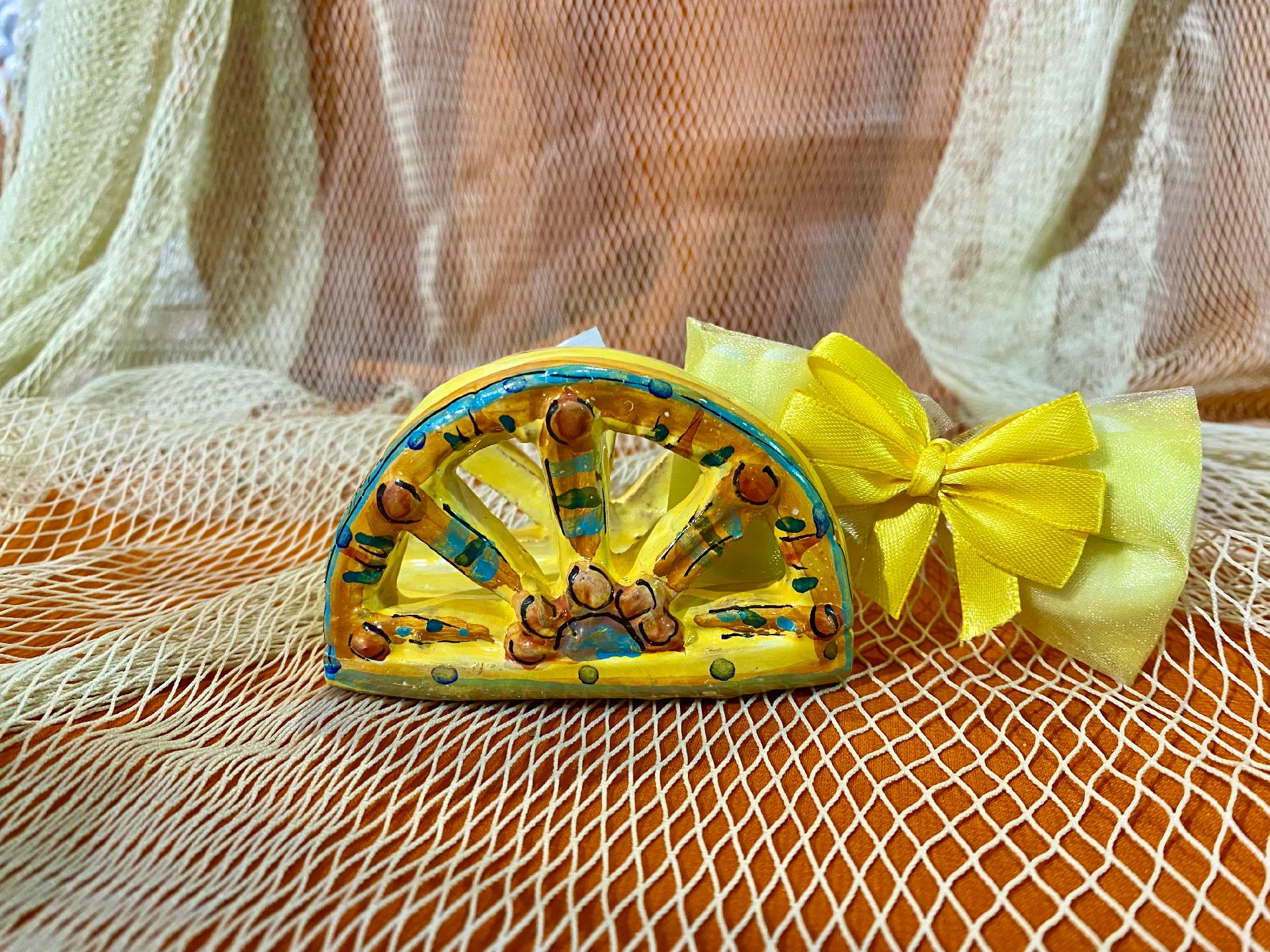 Ruota carretto siciliano - Bomboniera matrimonio, battesimo, comunione, laurea. Laura Buzzetta Sicilia