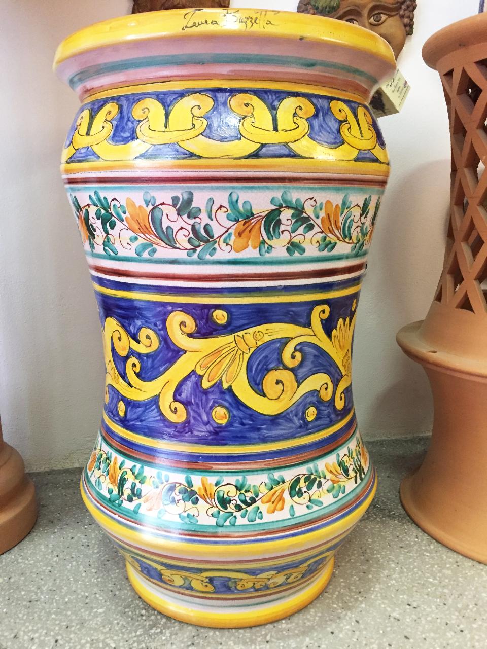Portaombrelli albarello Laura Buzzetta ceramica arredo