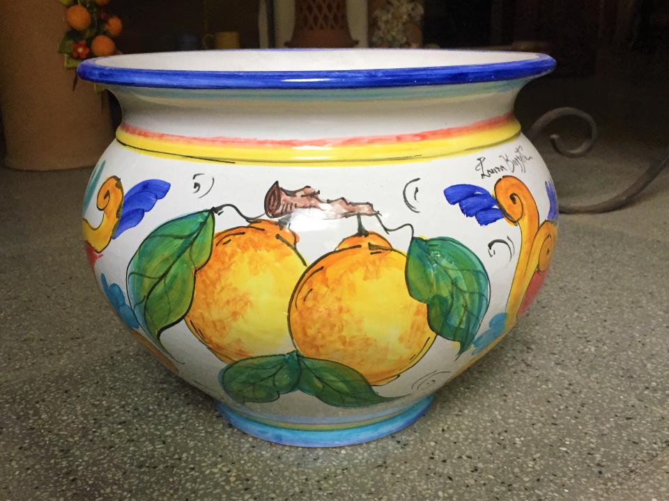 Cachepot diam. decoro Siciliano Laura Buzzetta sicilia