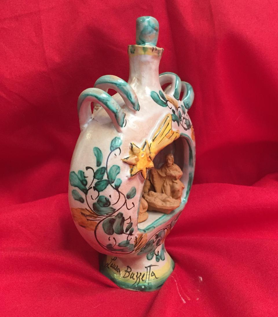 Presepino a Fiaschetto alt. 16 cm Laura Buzzetta natale