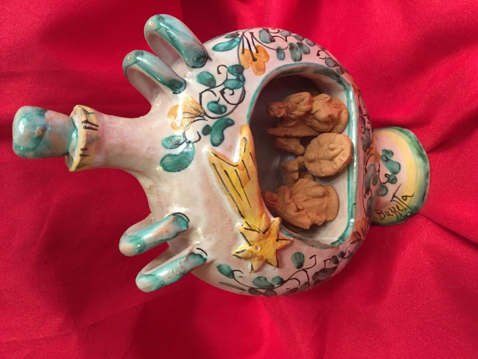 Presepino a Fiaschetto alt. 16 cm Laura Buzzetta natale