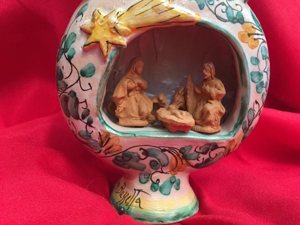 Presepino a Fiaschetto alt. 16 cm Laura Buzzetta natale