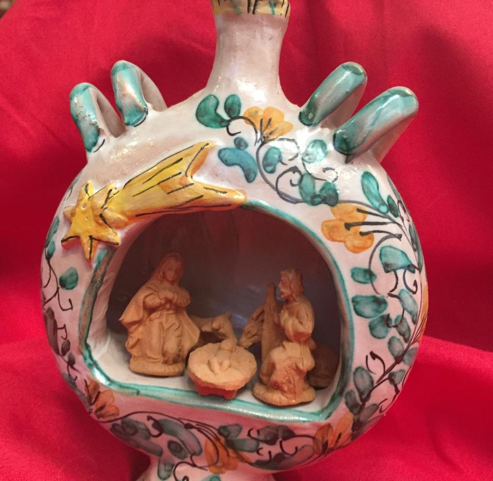 Presepino a Fiaschetto alt. 16 cm Laura Buzzetta natale