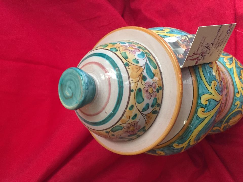 Vaso da farmacia elegante altezza 38 cm Laura Buzzetta ceramica arredo