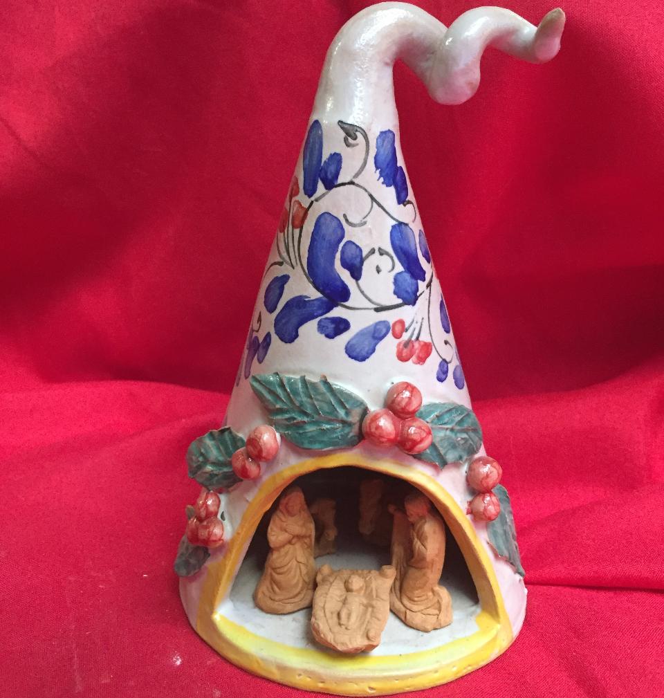 Presepino alberello stilizzato altezza 12 cm Laura Buzzetta natale