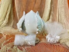 Pumo in ceramica - Bomboniera matrimonio, comunione, nascita, battesimo, laurea, anniversari Laura Buzzetta