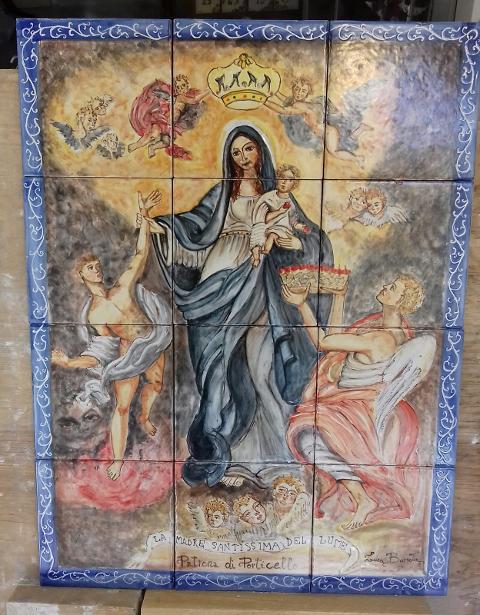 Pannello Madonna del Lume  Laura Buzzetta  Ceramica