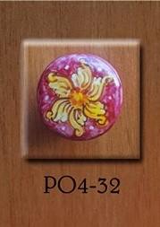 Pomello personalizzato- Fiore geometrico Laura Buzzetta - PomArt personalizzato