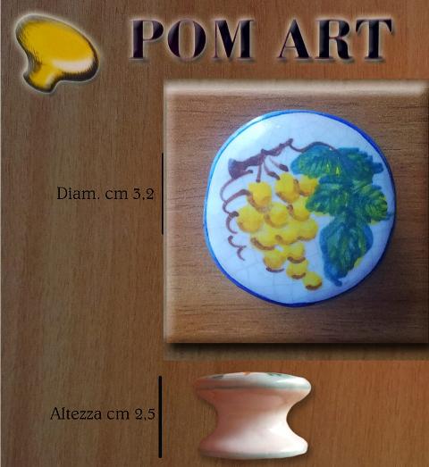 Pomello personalizzato- Decoro Frutta Limone Laura Buzzetta - PomArt personalizzato