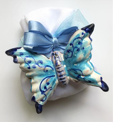 Farfalle - bomboniera personalizzata matrimonio, nascita, comunione, battesimo, laurea, anniversari Laura Buzzetta bomboniere ceramica