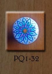 Pomello personalizzato- Fiore geometrico Laura Buzzetta - PomArt personalizzato