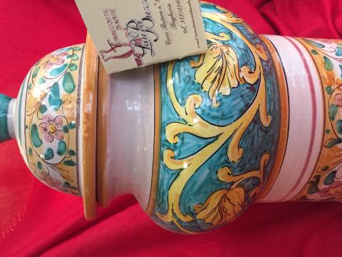 Vaso da farmacia elegante altezza 38 cm Laura Buzzetta ceramica arredo