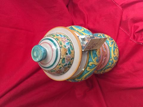 Vaso da farmacia elegante altezza 38 cm Laura Buzzetta ceramica arredo