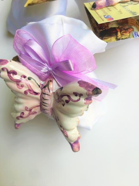 Farfalle - bomboniera personalizzata matrimonio, nascita, comunione, battesimo, laurea, anniversari Laura Buzzetta bomboniere ceramica