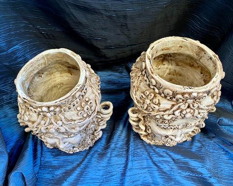 Teste di Moro ceramica bianco anticato Laura Buzzetta Sicilia